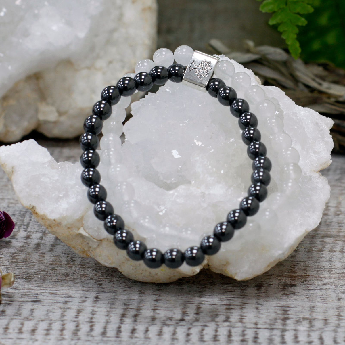 Magnetic Rock Quartz Gemstone Bracelet – view 6