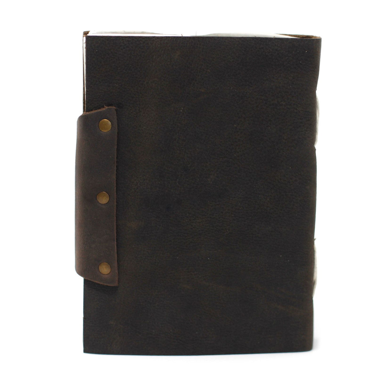 Leather Confessions Notebook with Lock, Black – 13x17.5 cm – view 7
