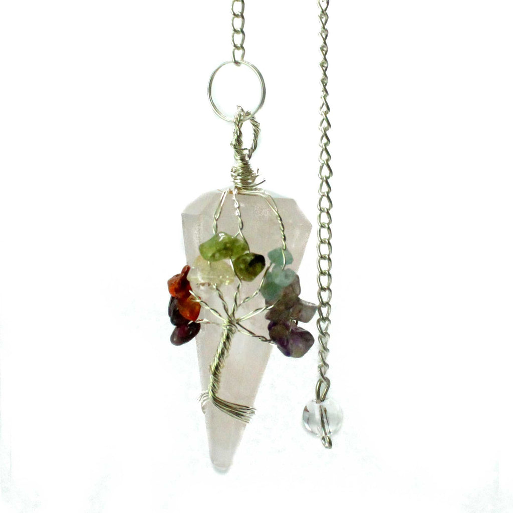 Magic Pendulum - Seven Chakra Rose Quartz – view 2