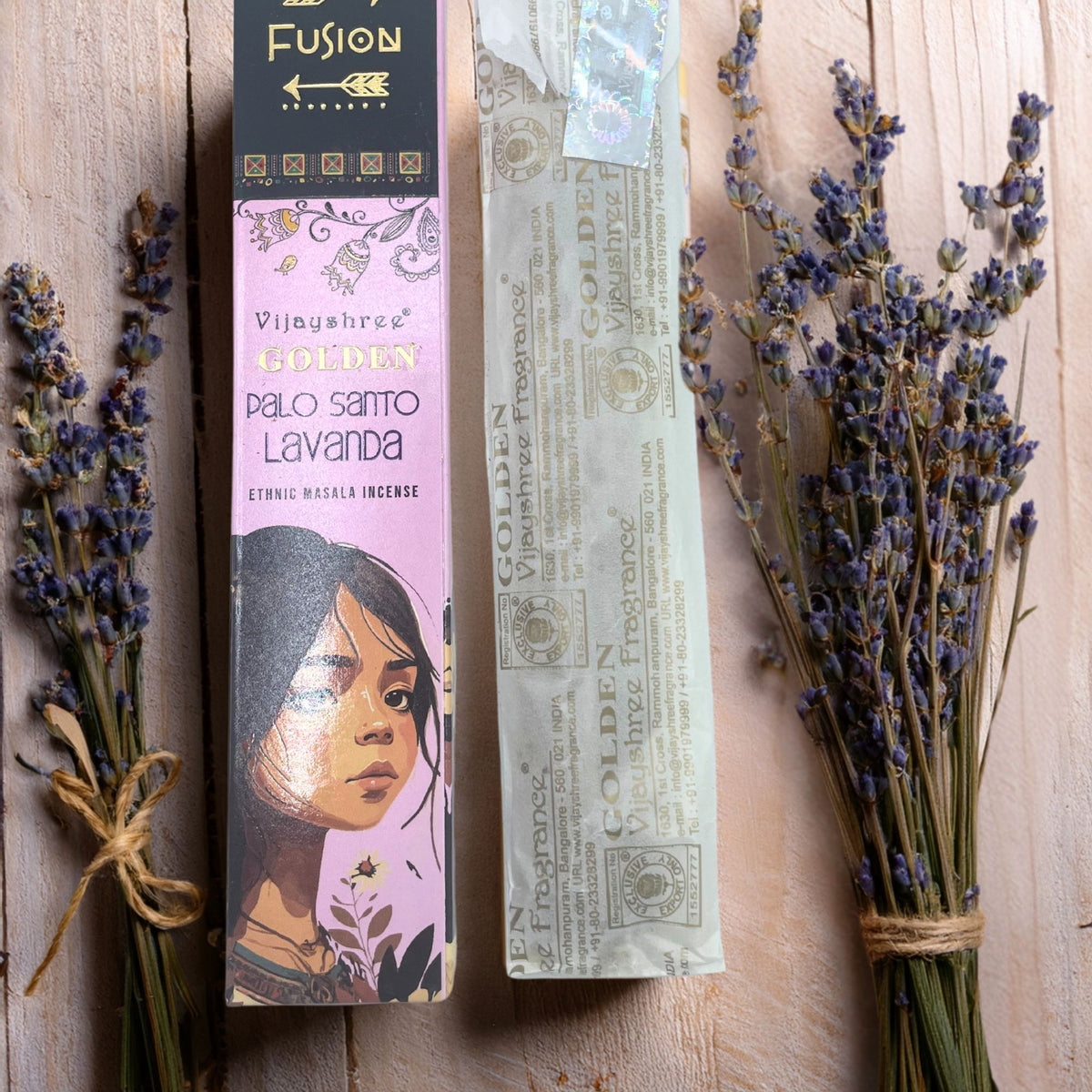 Golden Palo Santo and Lavender Incense Sticks 15g