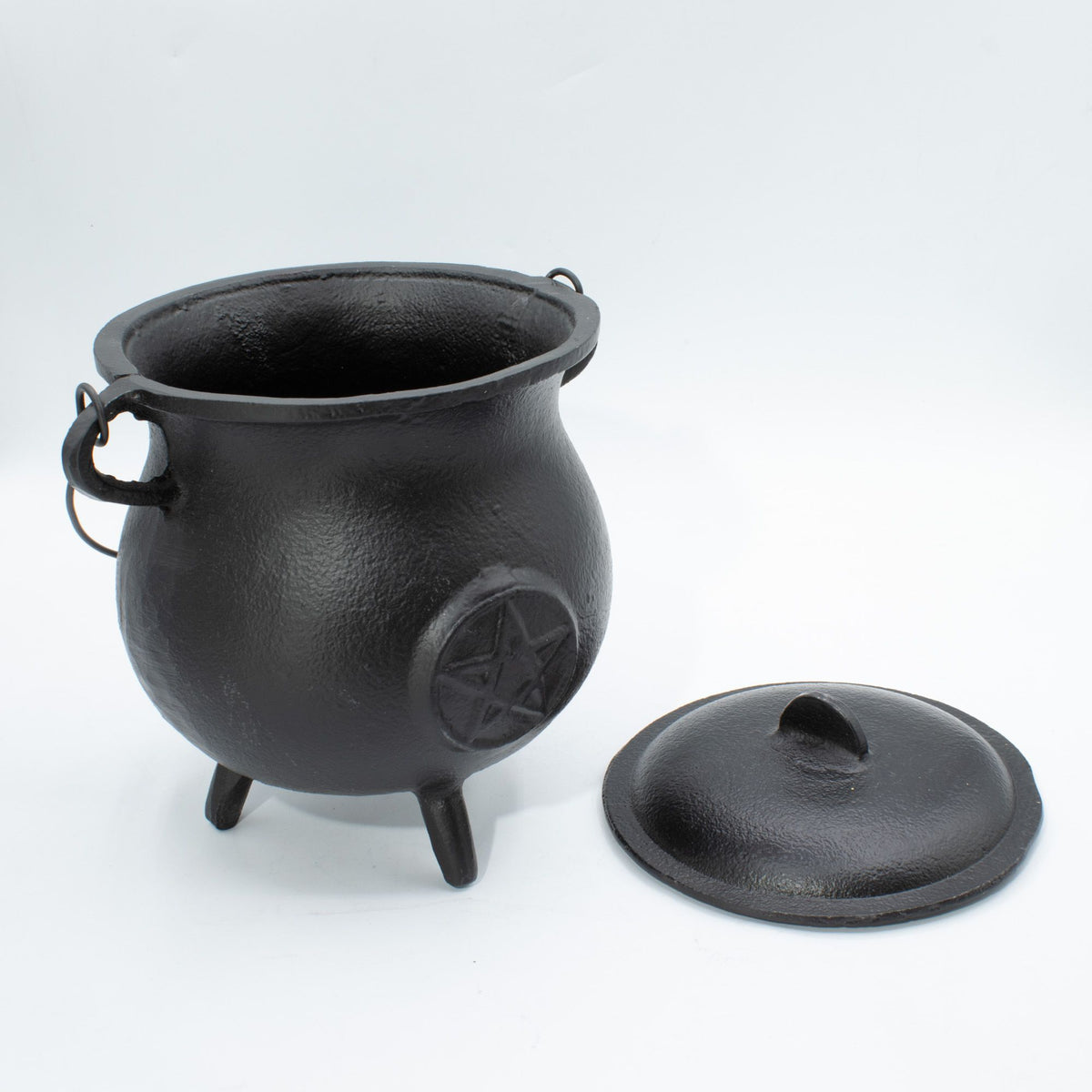 Extra Large Cast Iron Cauldron with Pentagram 23x18cm – view 4