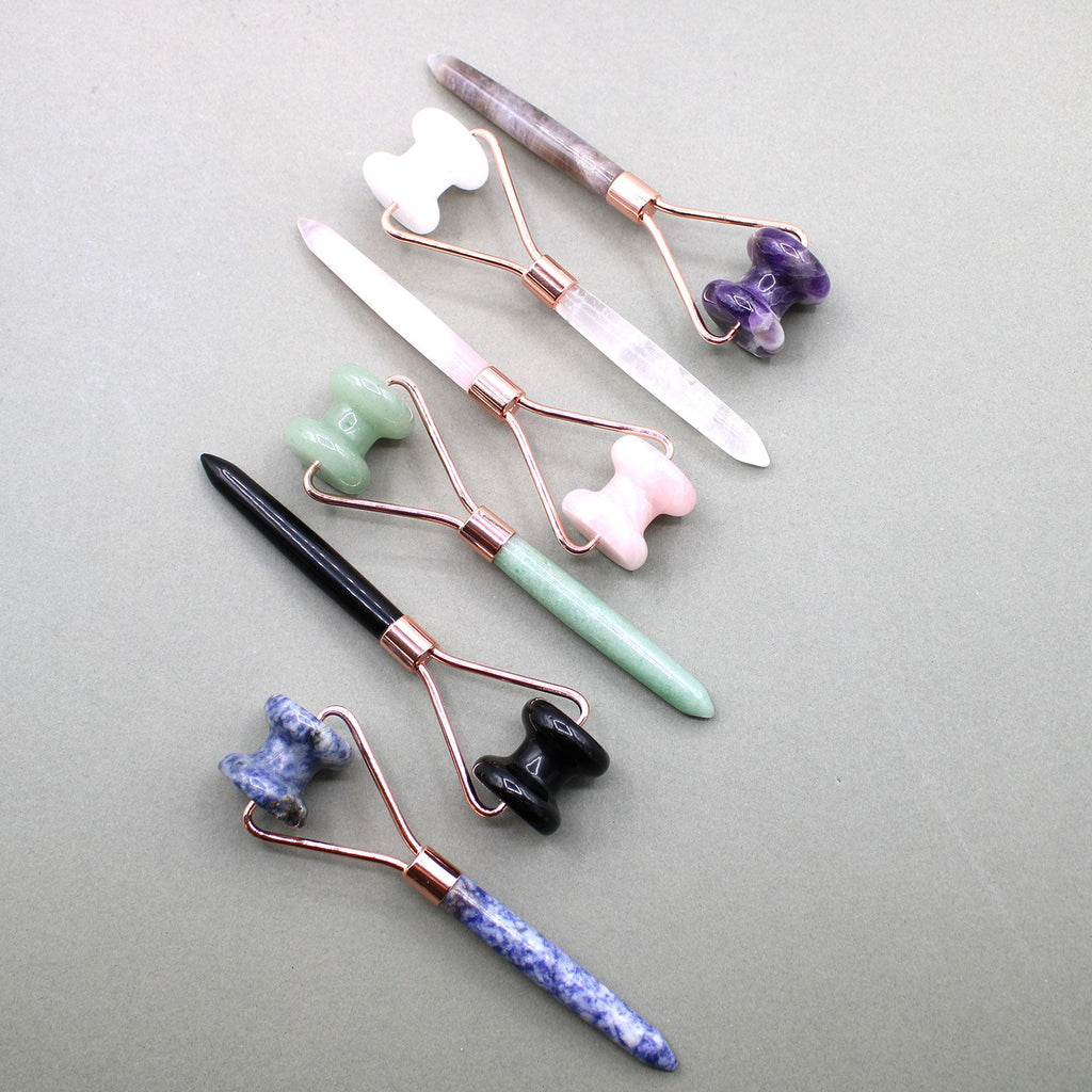 Gemstone Jawline Roller - Black Obsidian – view 4