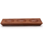 Three Bay Mahogany-Style Soap Dish – view 3