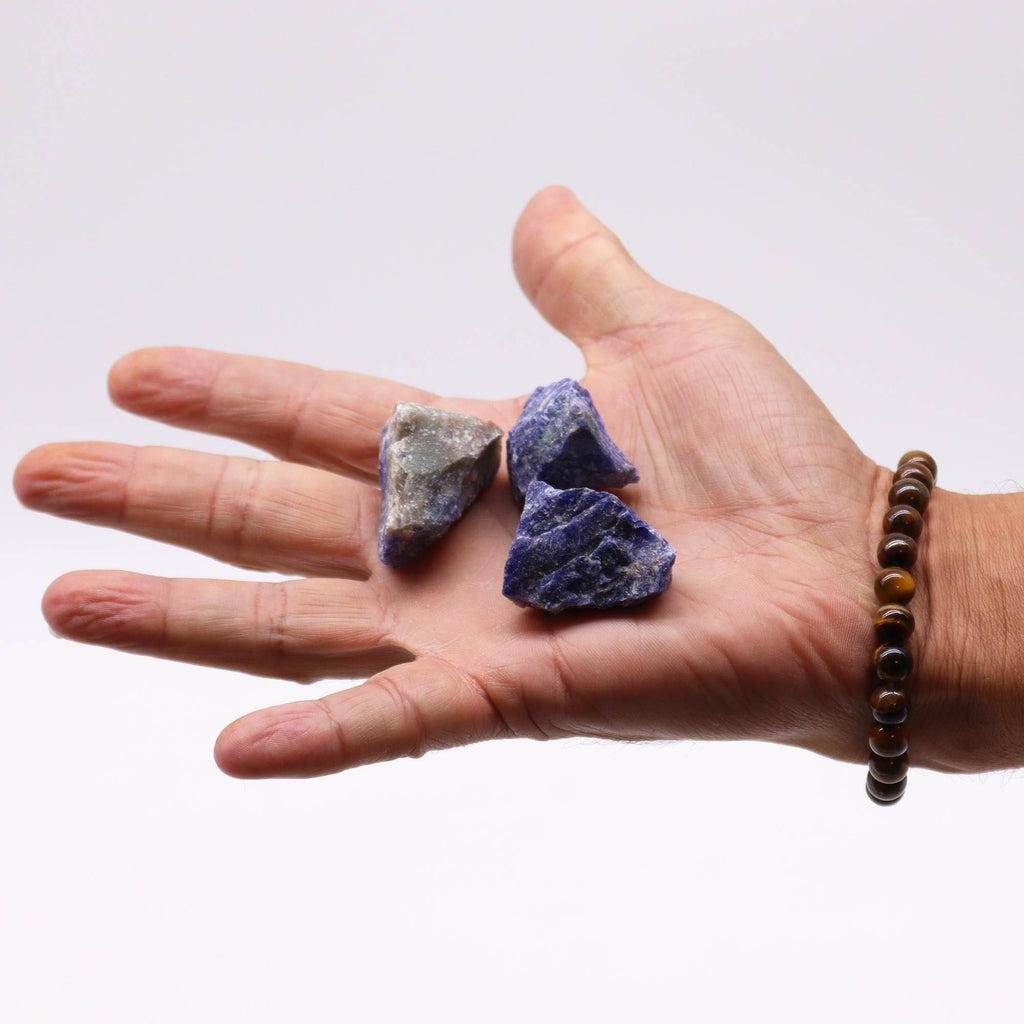Raw Sodalite Crystal Chunks, 500g – view 3
