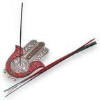 Red & Green Small Hamsa Incense Holder 13x5.5cm – view 2