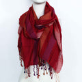 Indian Boho Scarf - Random Purples, 70x180cm