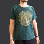 Nomad Sari Stonewashed T-Shirt - Mandala - Green - Medium – view 2