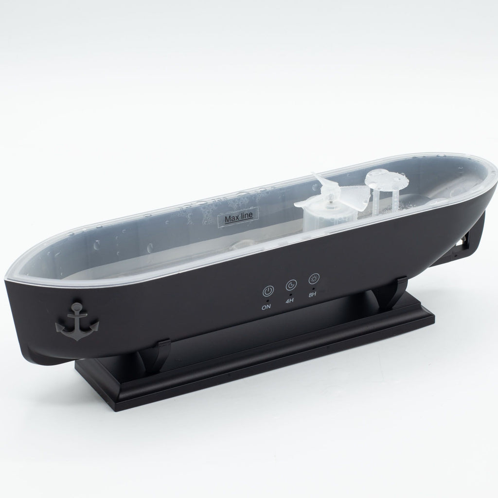 Ship-Shaped Aroma Diffuser with Puff Effect and LED Light – view 3