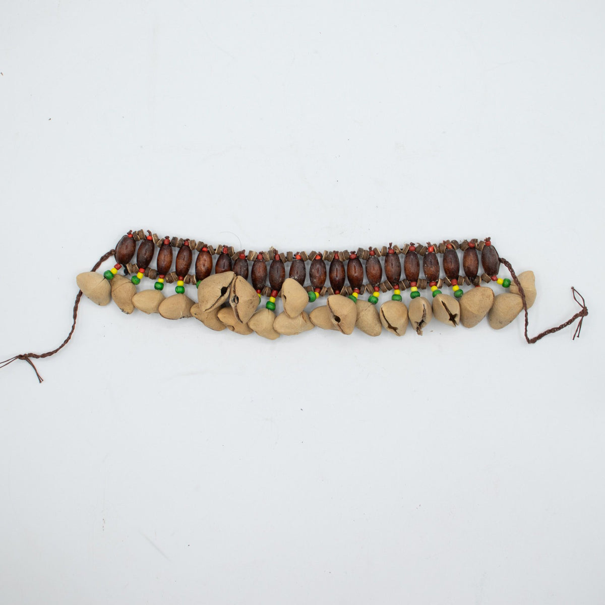 Kenari Shell Ankle Shaker with Wooden Beads - 20 Shells – view 2