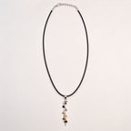 Snake Chakra Pendant Necklace on Silver Plated Cord 45cm – view 2
