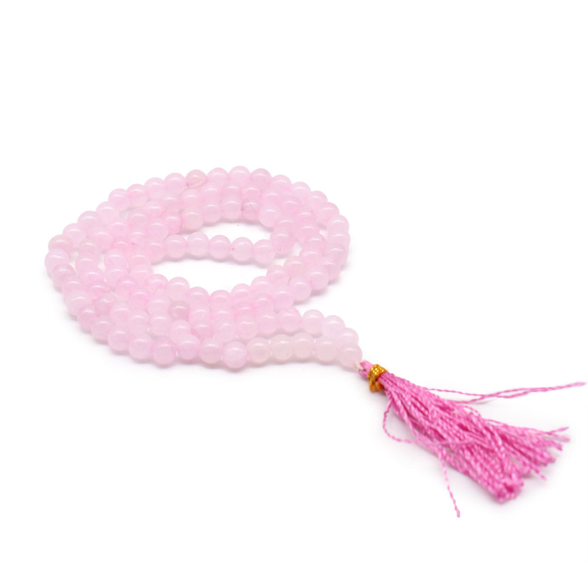 108 Bead Mala Necklace - Rose Quartz – view 4