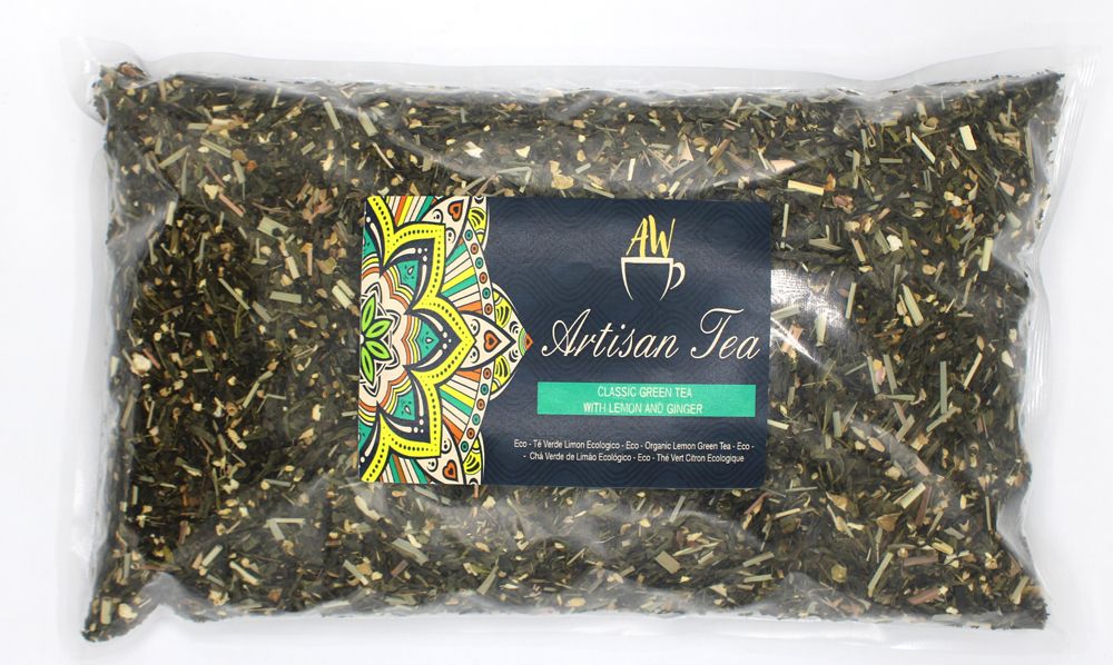 Organic Green Tea with Lemon and Ginger 1kg