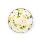 Round Soap Flower Gift Box - Wedding White & Ivory – view 2