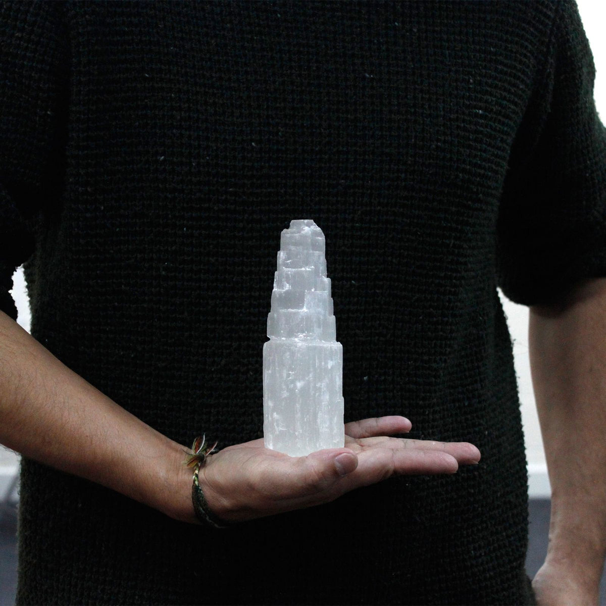 Natural Selenite Tower - 15 cm – view 2