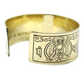 Solid Brass Tibetan Mantra Bracelet - Five Buddha