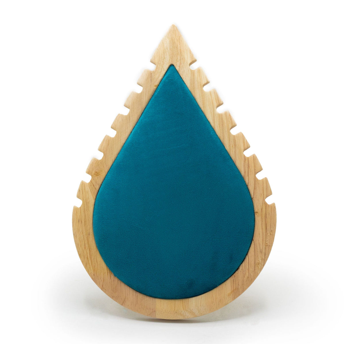 Large Teardrop Velvet Necklace Display, 26x18cm – view 2