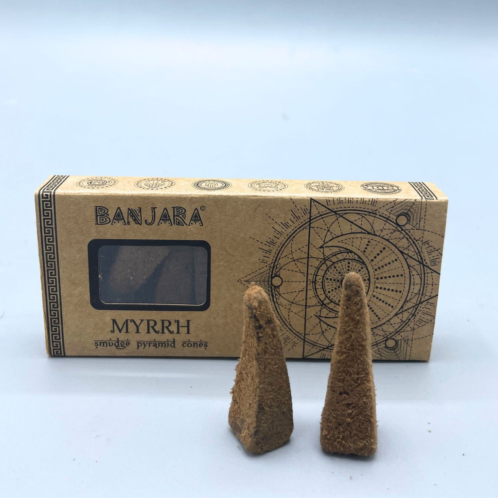 Banjara Smudge Pyramid Cones - Myrrh
