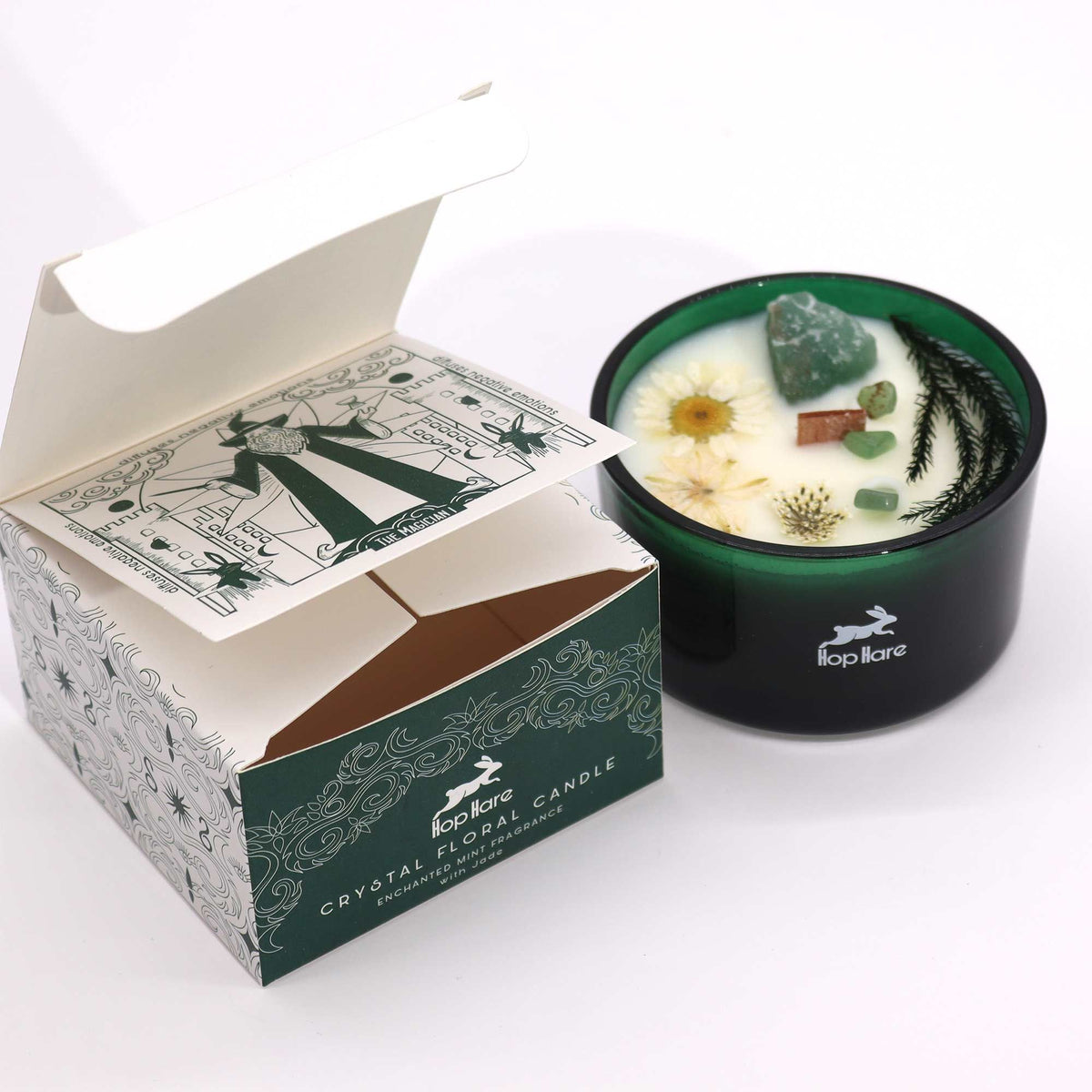 Hop Hare Crystal Magic Candle - The Magician, Jade – view 4