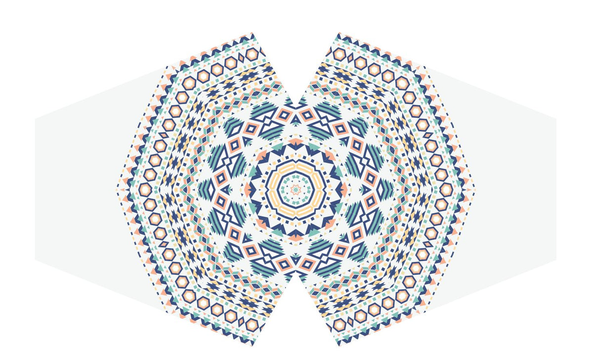Reusable Fabric Face Covering for Adults, Aztec Tribal Print – view 9