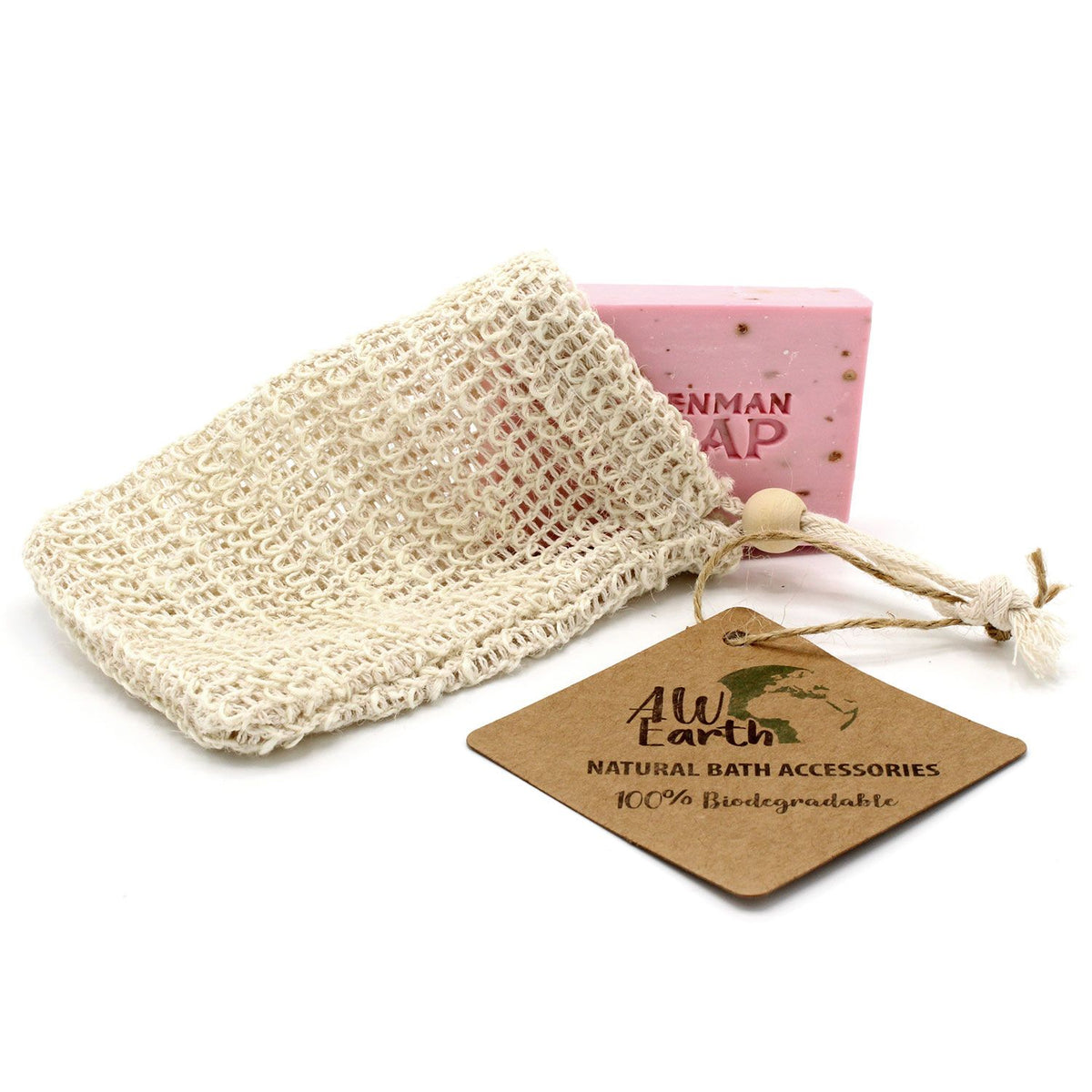 Natural Soap Bag - Washed Jute – view 2
