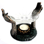 Antique Buddha Om Hands Oil Burner – view 3