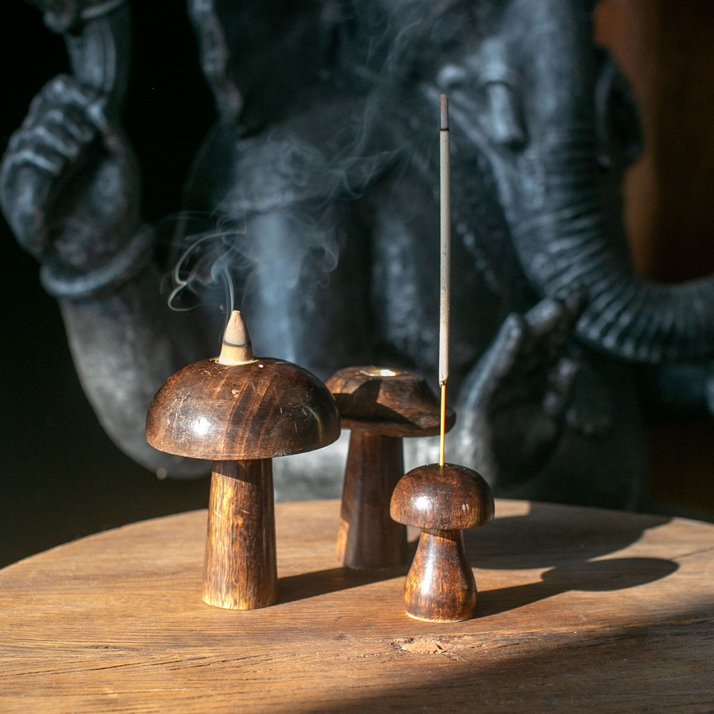 Set of 3 Mushroom Incense Cone Holders 13-11 cm – view 2