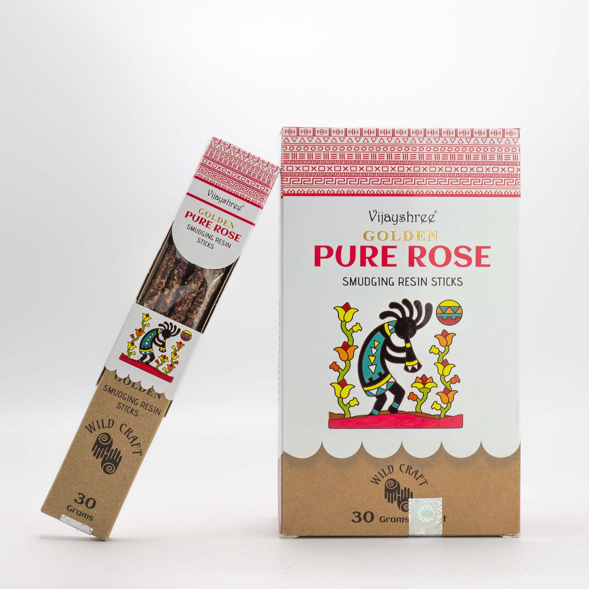 Golden Pure Rose Smudging Resin Sticks - 30g Pack of 6 – view 6