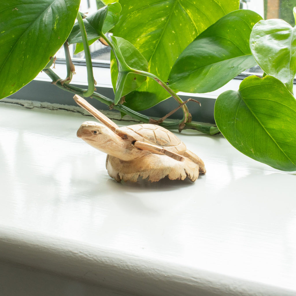 Parasite Wood Carving - Rising Sea Turtle – view 4