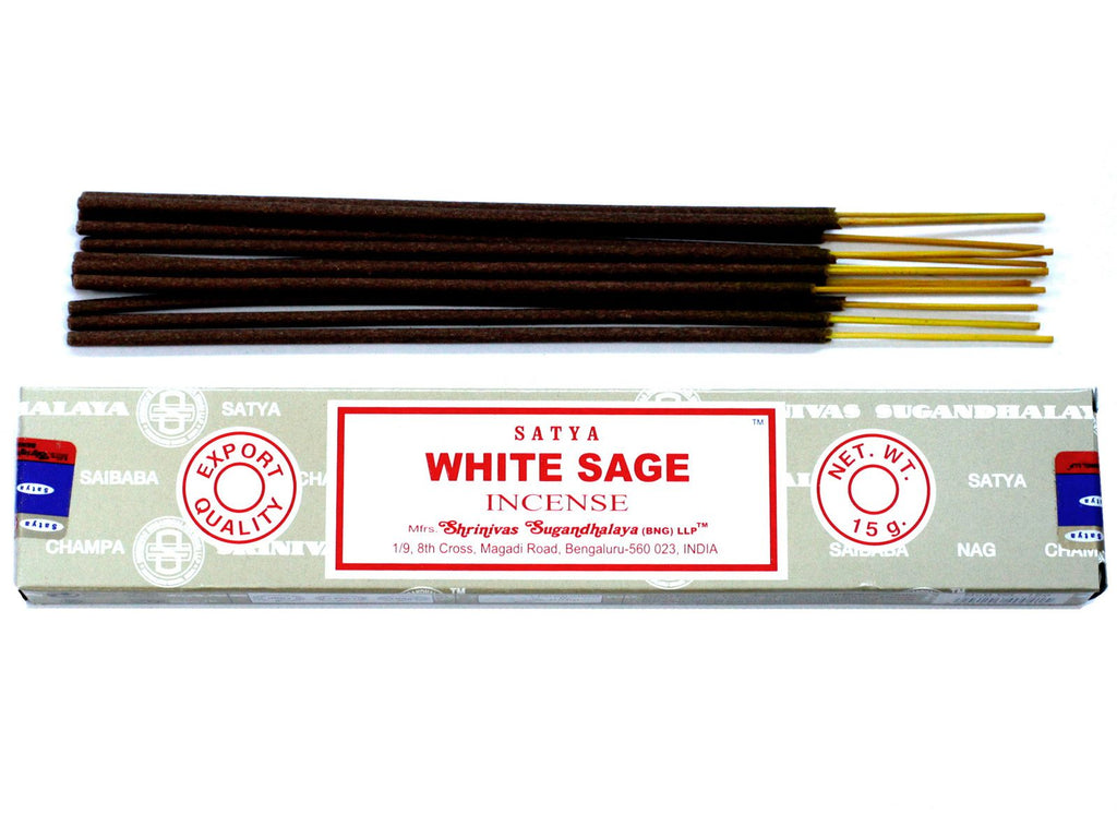 Satya White Sage Incense Sticks – view 2