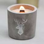 Concrete Wooden Wick Candle - Whiskey & Woodsmoke – view 5