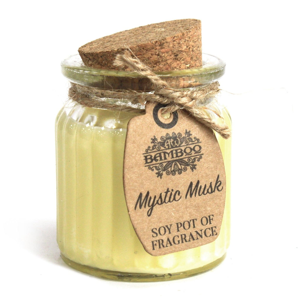 Mystic Musk Soy Wax Pot Candle in Glass Jar – view 2
