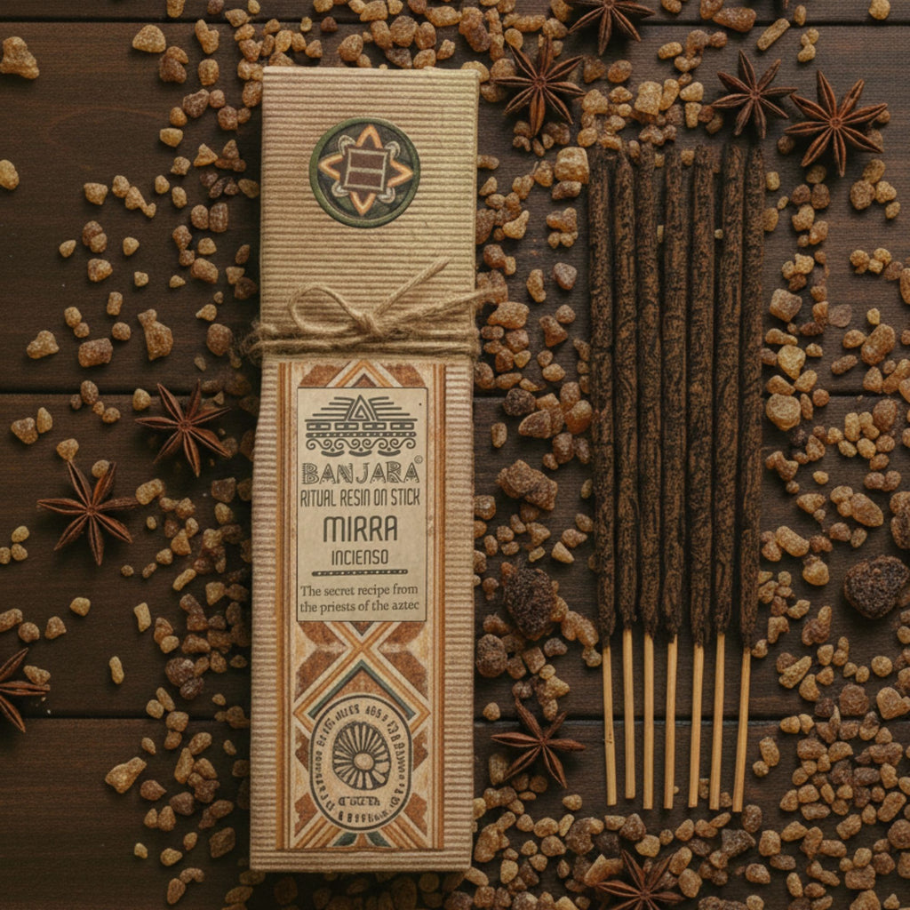 Myrrh Ritual Resin Incense Sticks, Pack of 8