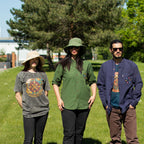 Nomad Sari Stonewashed T-Shirt - Stay Wild Moon Child - Blue - Large – view 9