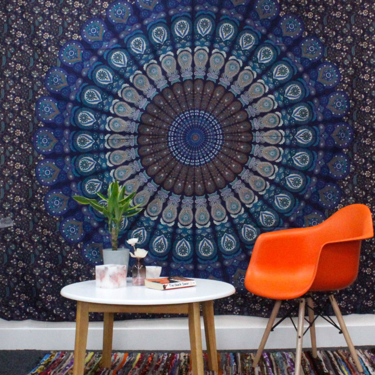 Double Cotton Bedspread & Wall Hanging - Bodhi Tree 230x200cm – view 2