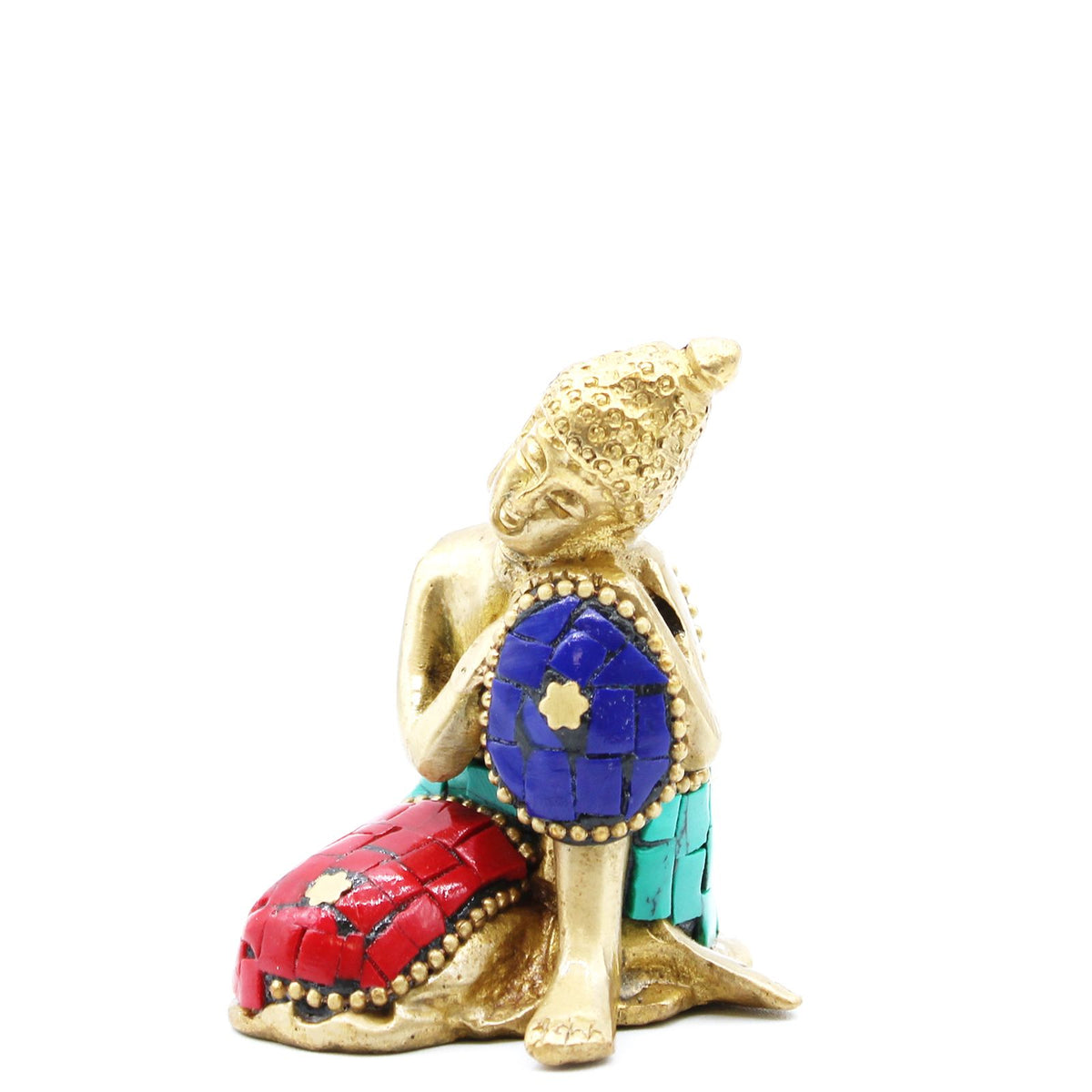 Brass Buddha Figure - Thinking - 6.5 cm – view 5