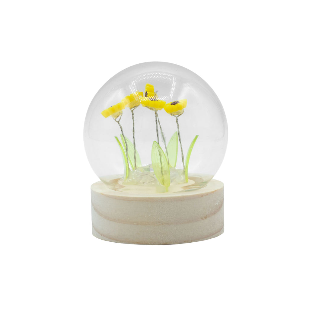 Floral Glow Dome - 5 Sunflowers, LED Battery – view 3