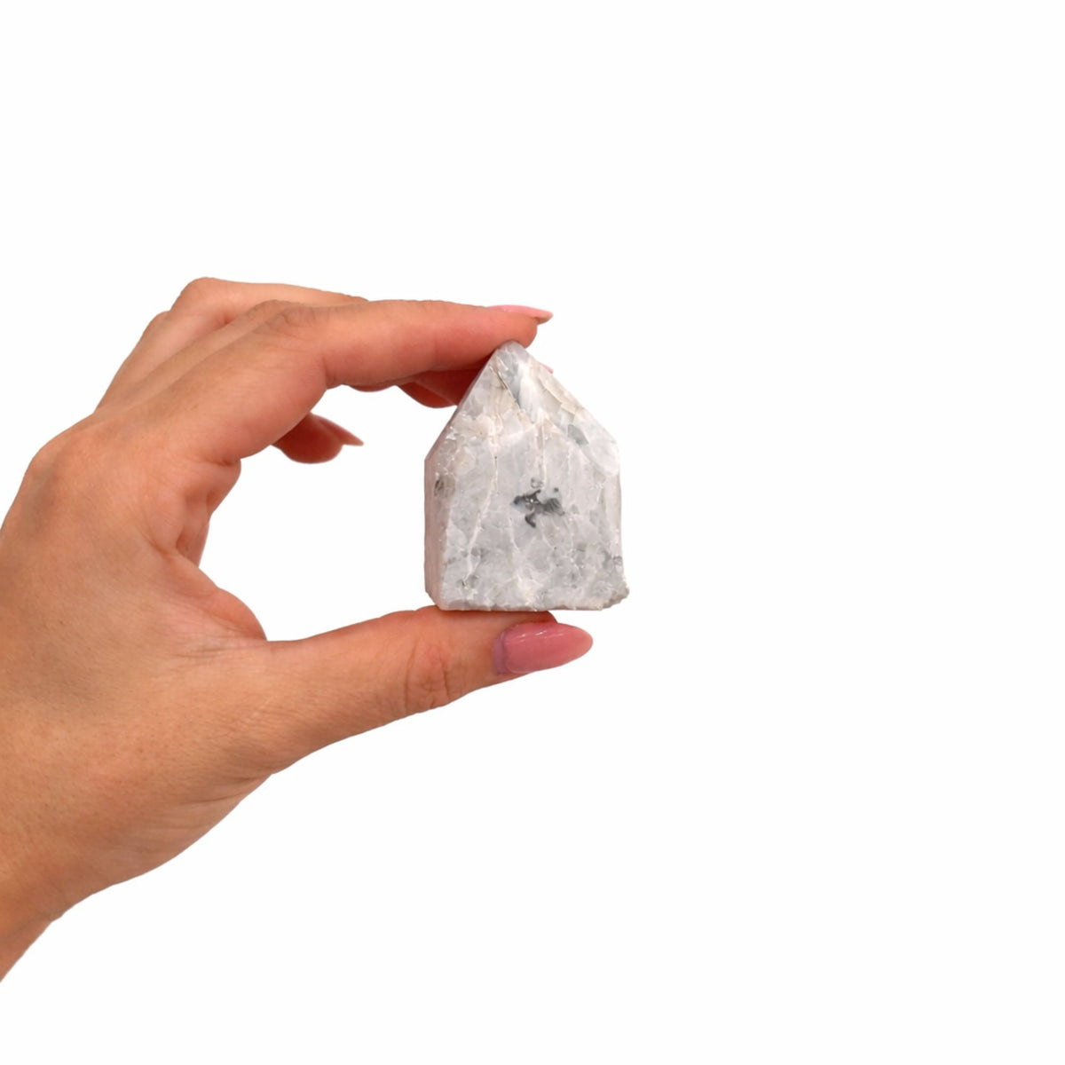 Rainbow Moonstone Top Polished Gemstone Point, pack of 5-6 pieces – view 2