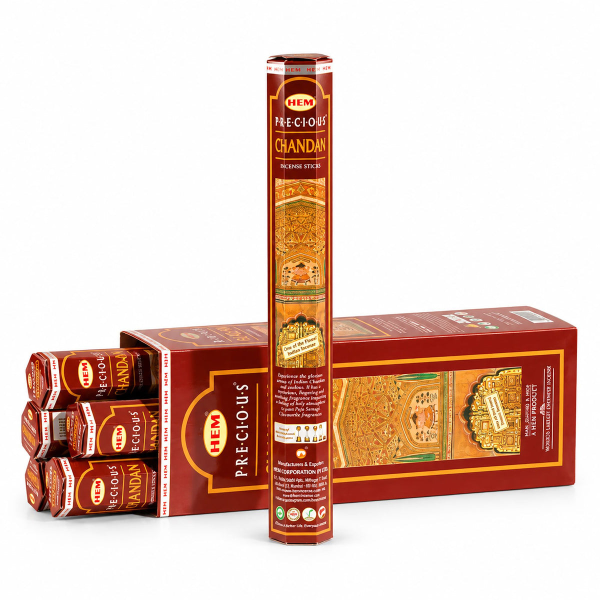 HEM Precious Chandan Hexagonal Incense Sticks