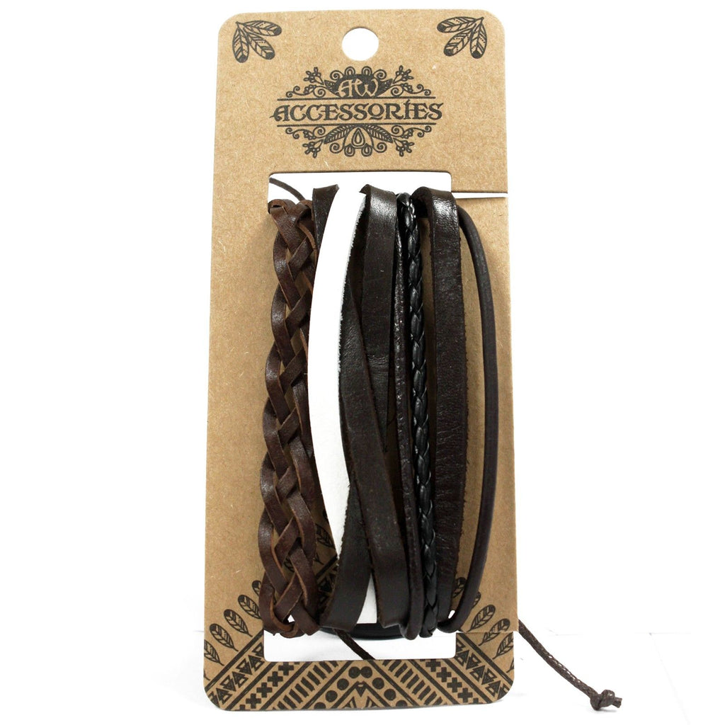 Men's Bracelet Set - Dark & Handsome, 4 Pieces