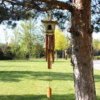Square Seagrass Birdhouse with Wind Chimes, 49 x 15 cm – view 2