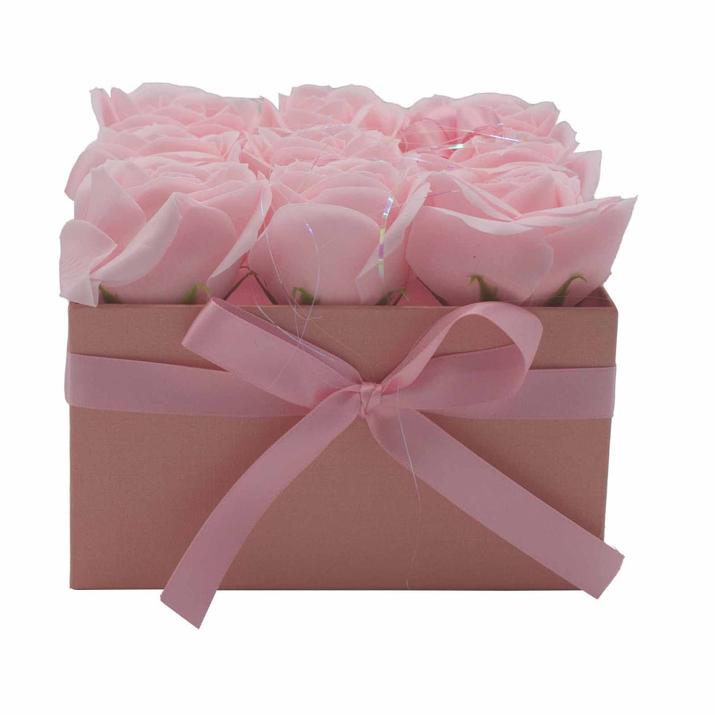9 Pink Soap Roses Square Gift Box – view 8