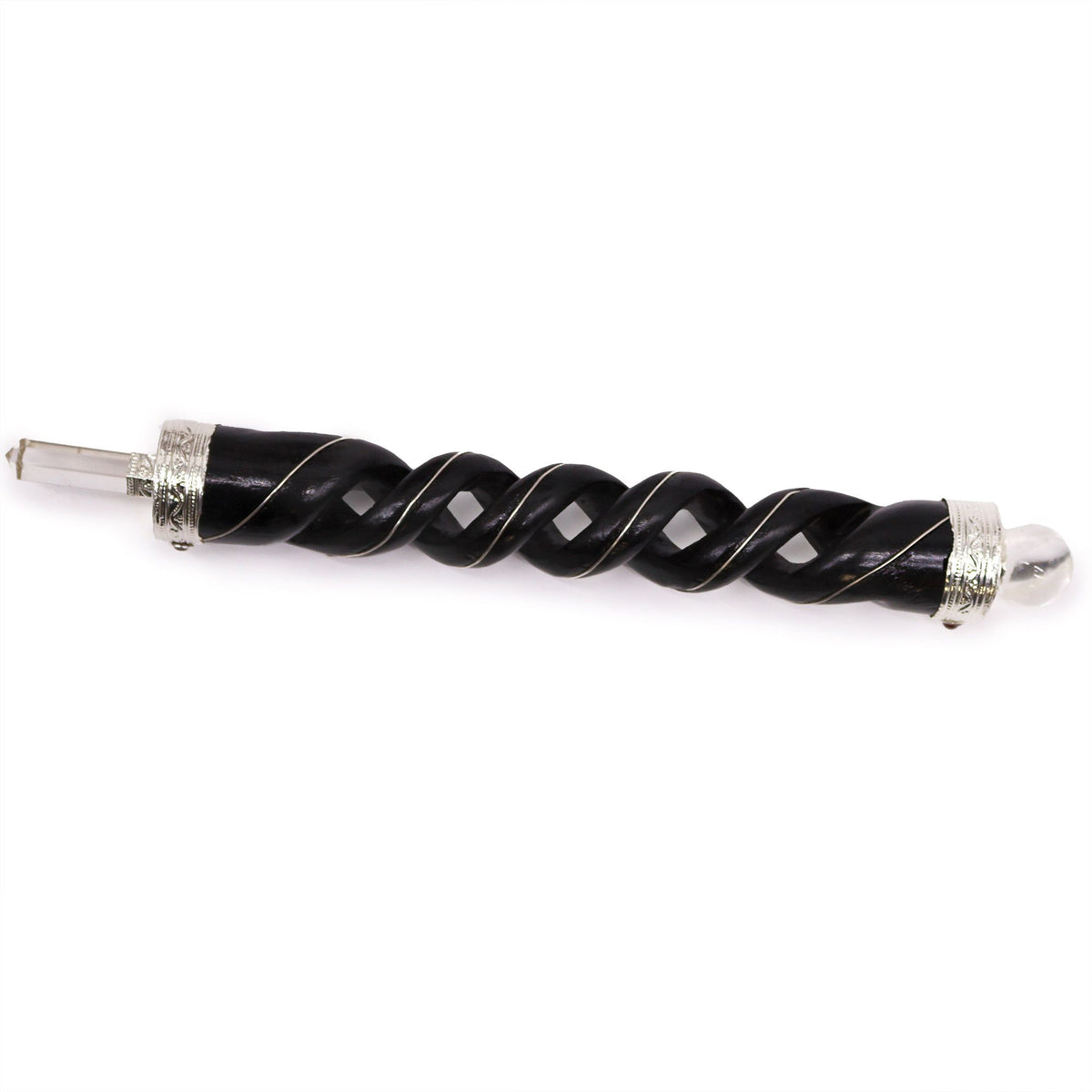 Spiral Carved Wooden Healing Stick