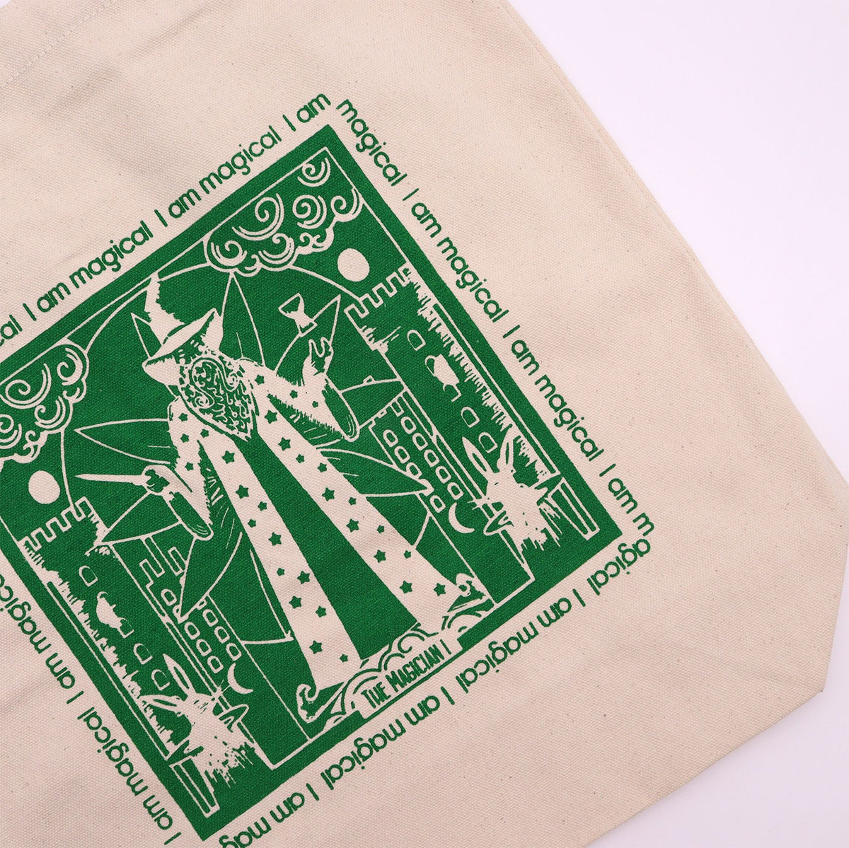 Hop Hare Cotton Canvas Tote Bag - I am Magical – view 2