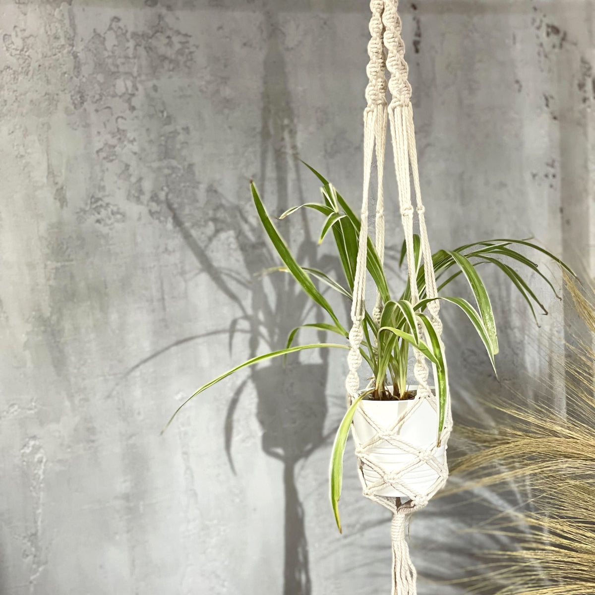 Large Macrame Plant Hanger - Extra Long, 90cm – view 4