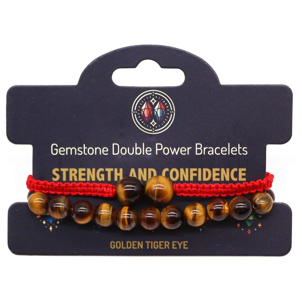 Tiger Eye Double Power Bracelet Set – view 2