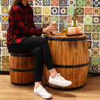 Beer Barrel Table - Natural, 60x48.5cm – view 4