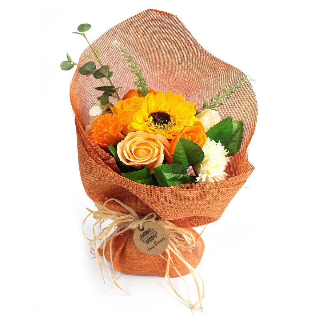 Standing Soap Flower Bouquet - Orange – view 2