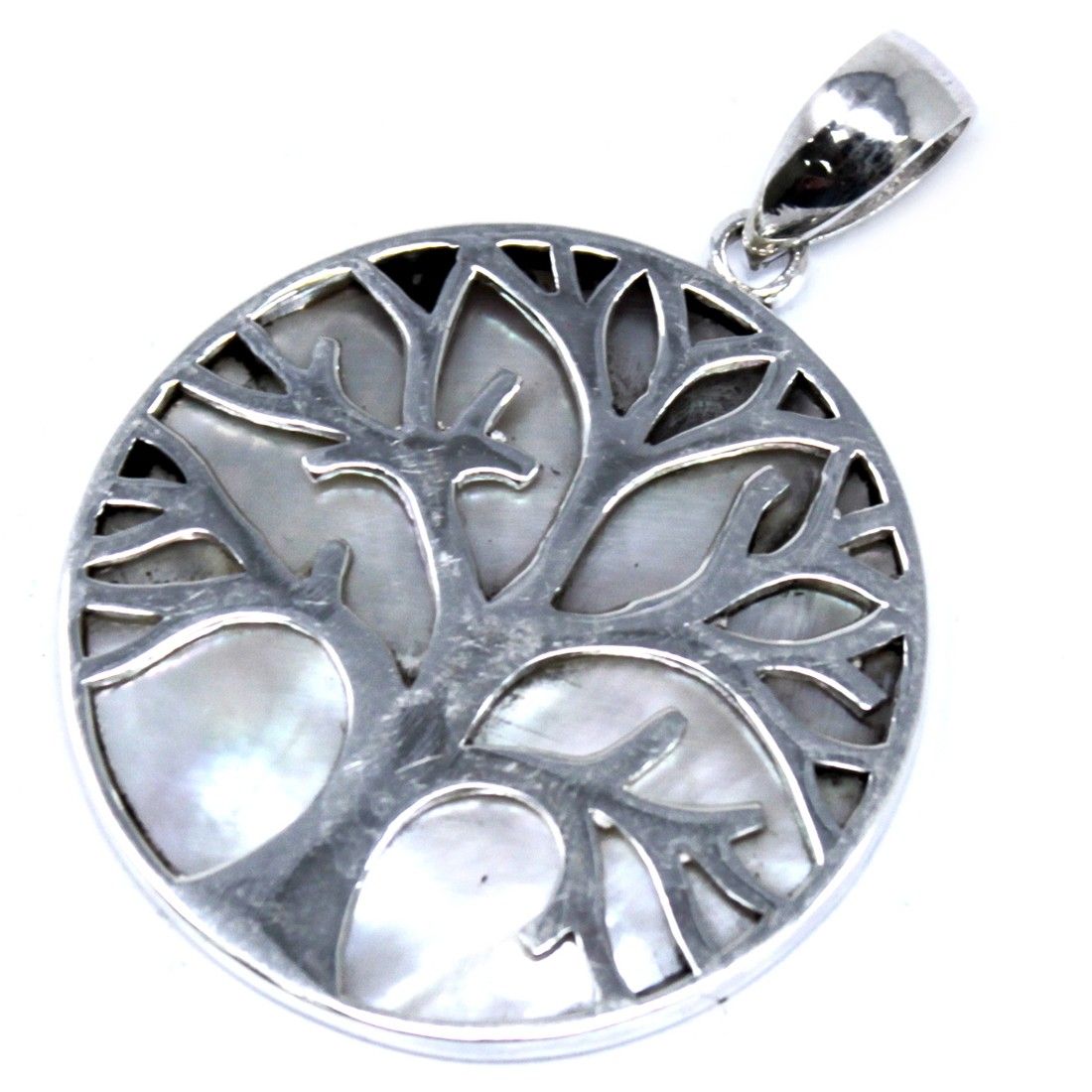 Tree of Life Silver Pendant 30mm, Mother of Pearl – view 5