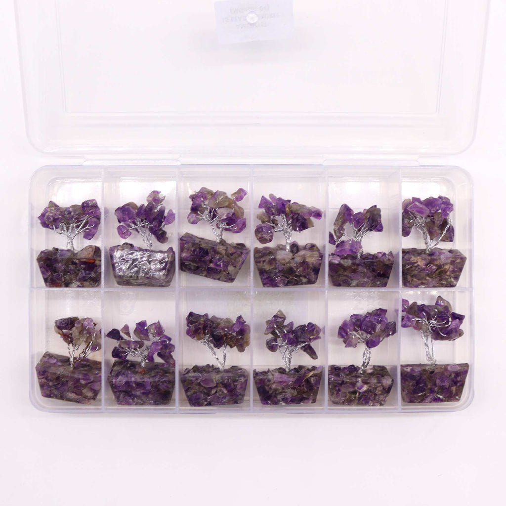 Mini Gemstone Tree on Orgonite Base, Amethyst – view 6