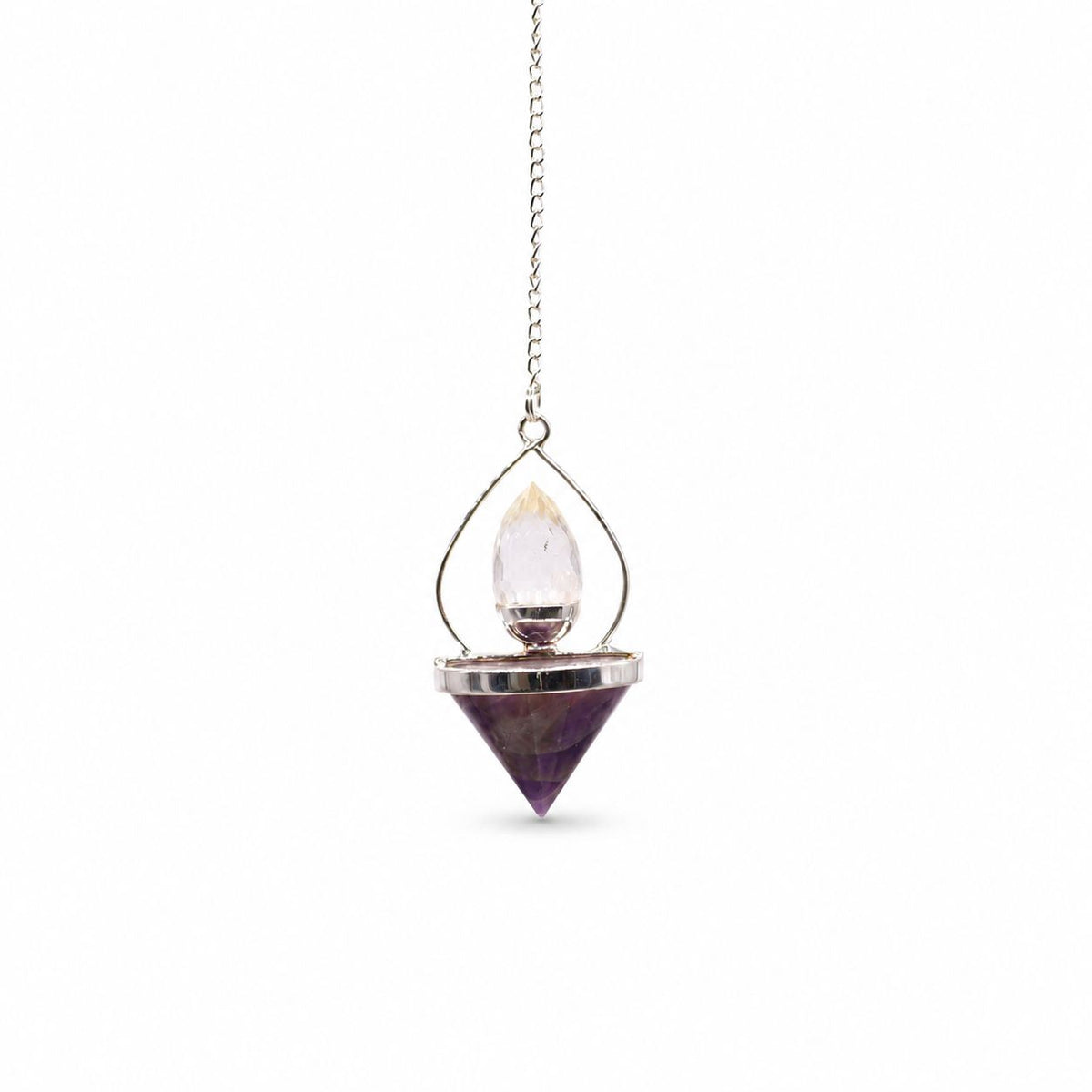 Lantern of Life Pendulum - Amethyst & Rock Quartz – view 2